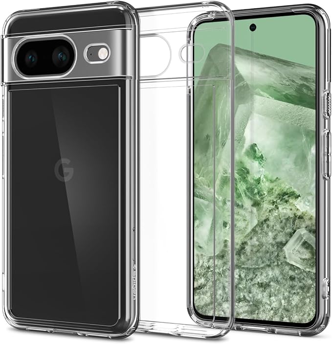 Spigen Ultra Hybrid Designed for Pixel 8 Case (2023) - Crystal Clear