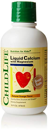 Child Life Liquid Calcium/Magnesium, Natural Orange, 16 Fluid Ounce