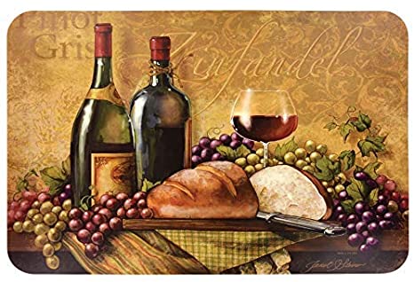 Wine Themed Plastic Placemats - Set of 4