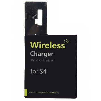 Qifull Qrs4 Ultra-thin Qi Standard Wireless Charging Receiver Module for Samsung Galaxy S4 / I9500 (Black)