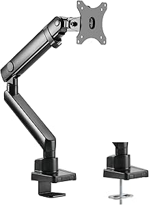 SilverStone Technology ARM13 Single Monitor Arm with Mechanical Spring Design and Wide adjustability, SST-ARM13