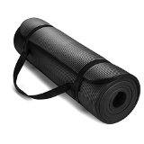 HemingWeigh 12-Inch Extra Thick High Density Exercise Yoga Mat with Carrying Strap