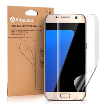 Galaxy S7 Screen Protector [Full Coverage], Arbalest® Premium HD Clear JAPANESE BASE PET Film Screen Protectors for Galaxy S7 (2Pack)