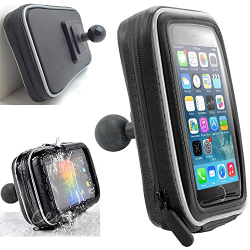 ChargerCity Water Resistant Smartphone Case with 1" inch / 25mm Ball Connection Motorcycle for iPhone X 8 7 Plus XR XS 11 Pro MAX Galaxy S9 S10 Note LG One Moto OnePlus Xiaomi Phones.