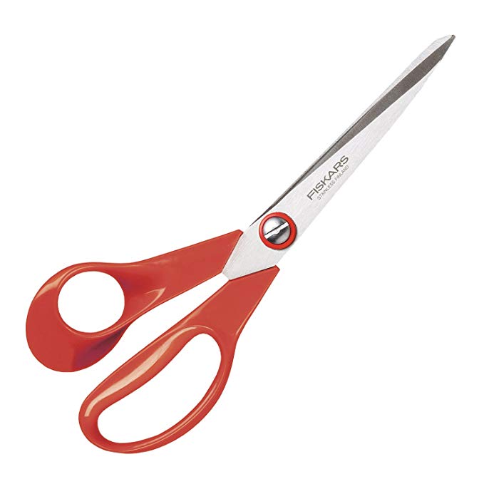 Fiskars Left-Handed General Purpose Scissors, Scissors Length: 21 cm, Quality Steel/Synthetic Material, Classic, 1000815