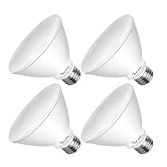 SUNEON LED Light Bulbs Par30 Short Neck LED Bulbs 75 Watt Equivalent Flood Light 11W 800Lumens 2700K Warm White Dimmable Spot Light Bulb Track Lighting Recessed Light,Medium Base E26,4 Pack