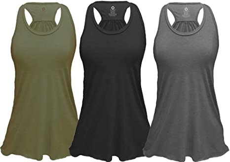 Epic MMA Gear Flowy Racerback Tank Top, Regular and Plus Sizes, Pack of 3