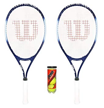 2 x Wilson Tour Tennis Rackets   3 Tennis Balls RRP £110