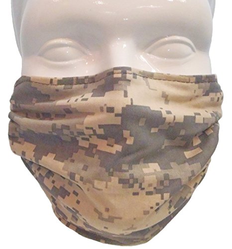 Comfy Mask - Elastic Strap Dust Mask By Breathe Healthy -Washable, Antimicrobial Cold & Flu, Mold,, Dust, Drywall, Lawn & Garden, Woodworking (Digital Camo)