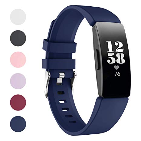 Kartice Compatible with Fitbit Inspire Bands Inspire HR Band Soft Silicone Sports Replacement Accessories Bands for Fitbit Inspire [Dark Blue]