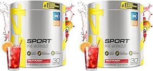 Cellucor C4 Sport Pre Workout Powder Fruit Punch - NSF Certified for Sport | 30 Servings, Packaging May Vary. (Pack of 2)