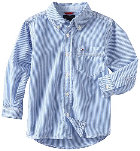 Tommy Hilfiger Boys' Long Sleeve Tommy Stripe Shirt