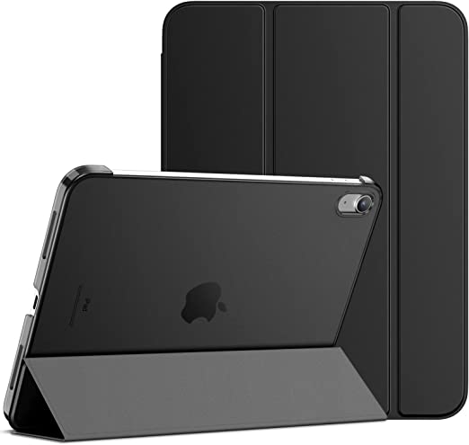 JETech Case for iPad 10 (10.9-Inch, 2022 Model, 10th Generation), Slim Stand Hard Back Shell Cover with Auto Wake/Sleep (Black)