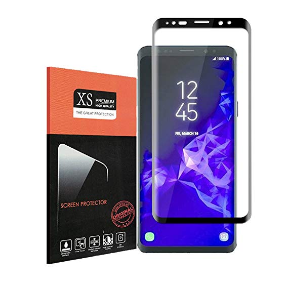 for Galaxy S9 Tempered Glass Screen Protector,Mazdom[Edge to Edge] Tempered Glass Screen Protector for Samsung Galaxy S9