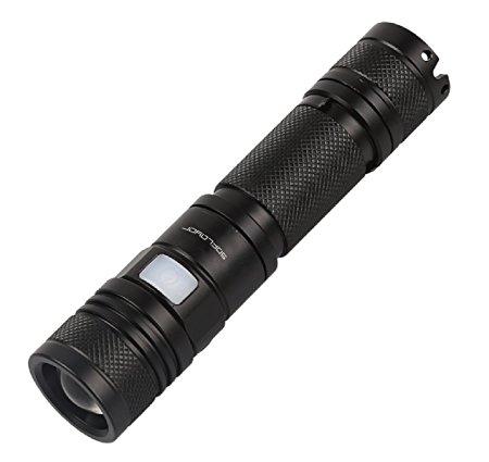 LED Tactical Flashlight,SDFLAYER A100 High Powered USB Charging Handheld Torch