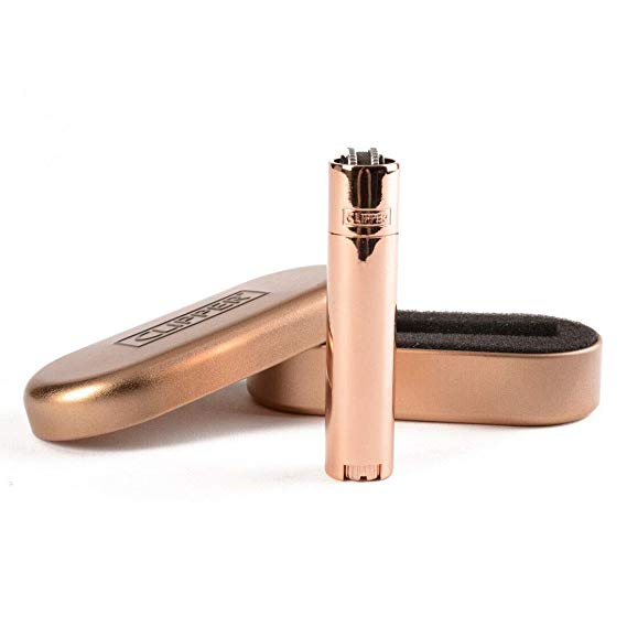 [Limited Edition] Rose Gold Metal Clipper Lighter with Case by Lizzy®