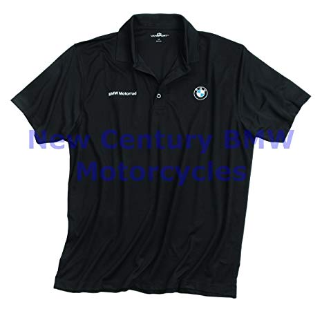 BMW Genuine Motorcycle Men Classic Performance Polo Shirt Black M Medium