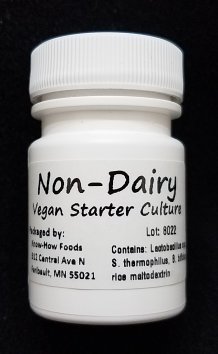 Vegan Non-Dairy Yogurt Starter (15 gal) - Culture Up to 15 gal of Dairy-Free Nutmilk