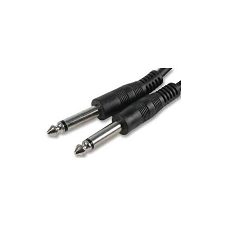 Cable-Tex - Guitar Amp Cable 6.35mm To 1/4" Mono Jack Plug Lead 3m