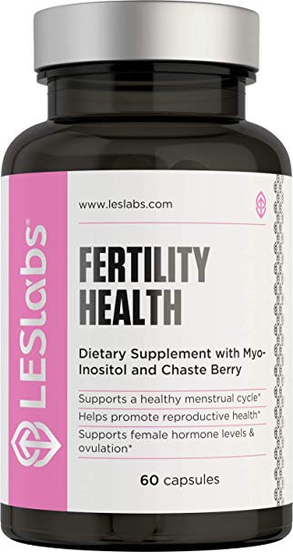 LES Labs Fertility Health, Natural Supplement for Reproductive Health & Ovulation, Hormonal Balance & Cycle Regulation, 60 Capsules