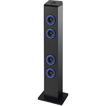 iLive iTB124B Vertical Bluetooth Sound Bar with Built-In FM Radio
