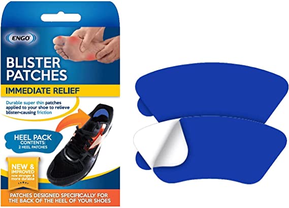 ENGO Blister Prevention Patches - Heel Pack, 2 Patches X 2 (Total 4 Patches)