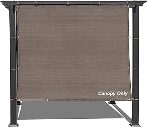 Alion Home Sun Shade Panel Privacy Screen with Grommets on 4 Sides for Outdoor, Patio, Awning, Window Cover, Pergola (10' x 5', Mocha Brown)