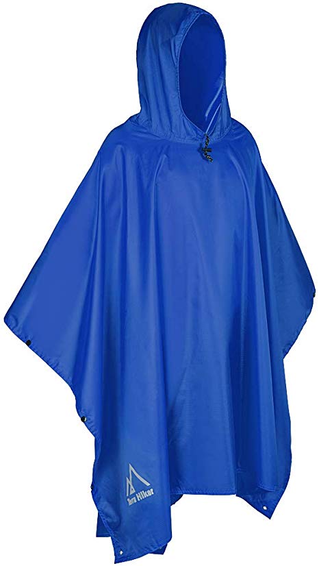 Terra Hiker Multi-Functional Rain Poncho, Sunshade Tarp, Ground Mat for Outdoor Activities