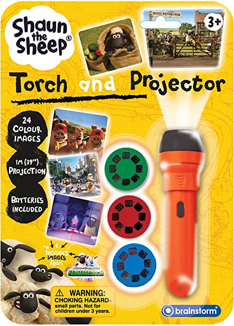 Brainstorm Toys Aardman Shaun The Sheep Torch and Projector