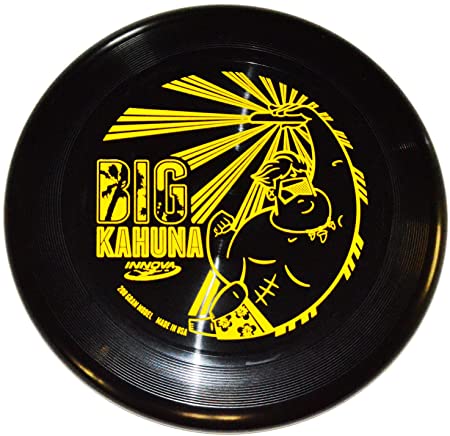 Innova Big Kahuna Heavyweight Ultimate Throw and Catch Disc Tiki Black - Stamp Color May Vary - 200 Gram Model