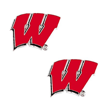 Wisconsin Badgers NCAA Post Stud Earring Set Charm Gift