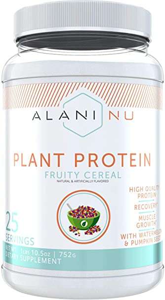Alani Nu Plant Based Protein Powder (Vegan) - Fruity Cereal - 25 Servings