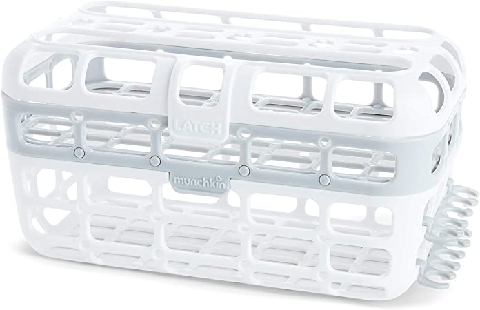 Munchkin High Capacity Dishwasher Basket, 1 Pack, Grey