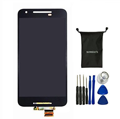 Sunways LCD Display Touch Digitizer Glass Lens Screen Replacement For LG Google Nexus 5X H791 H790 With device opening tools