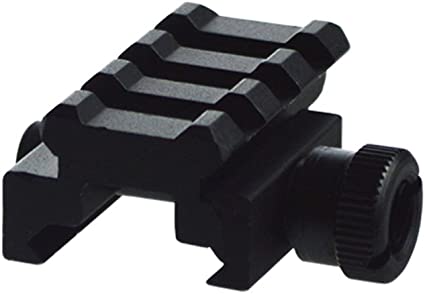 Lion Gears BridgeMount Tactical Picatinny .5" .75" and 1" Risers, 1.45" Long with 3 Slots, Robust and Light-Weighted Design with Steel-to-Steel Connection