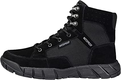 FREE SOLDIER Men's Tactical Boots 6" inch Lightweight Military Boots for Hiking Work Boots Breathable Desert Boots