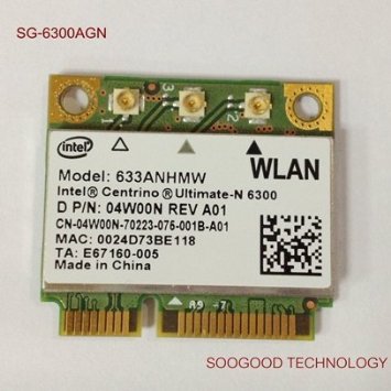 Ultimate-n 6300AGN For Intel Half Pci-e Card 633anhmw 80211abgn 24 Ghz and 50 Ghz Spectra 450 Mbps Support WIDI