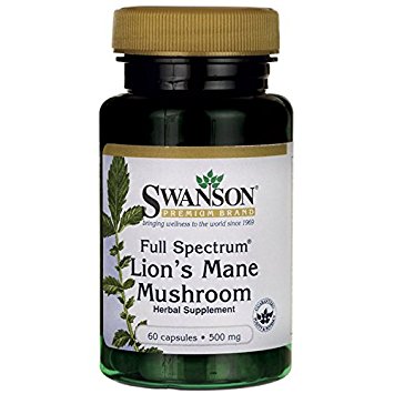 Swanson Full Spectrum Lion's Mane Mushroom 500 mg 60 Caps