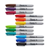 Sharpie Fine Point Permanent Markers 12 Colored Markers30072