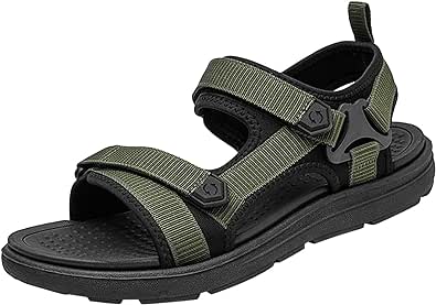 Men's Sandals Hiking Sports Lightweight Summer Water Arch Support Open Toe Athletic Trail Walking Sandals Leather