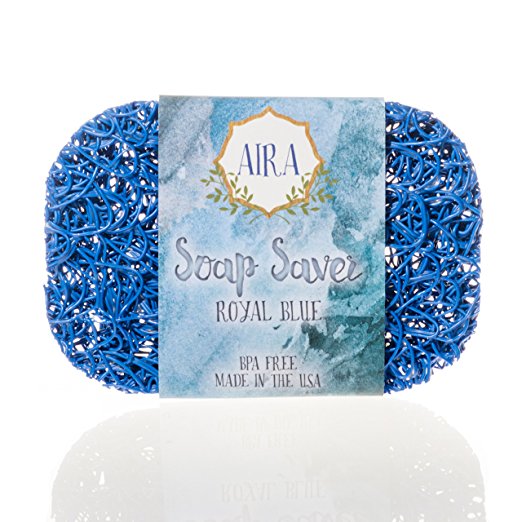 Aira Soap Saver BPA Free Recyclable Soap Lift, Royal Blue