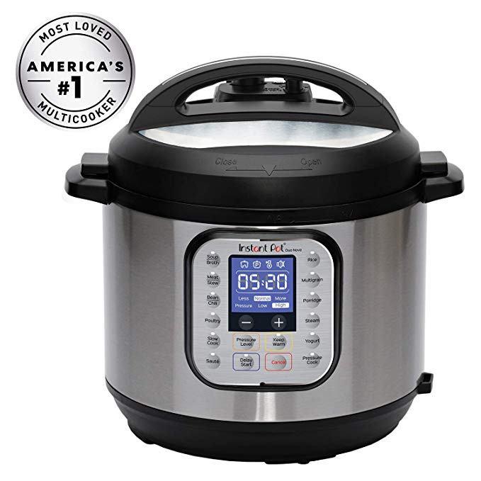 Instant Pot DUONOVA60 Duo Nova 6 Quart Pressure Cooker, 6 Qt, Silver