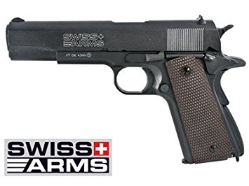 Swiss Arms 1911 4.5mm Full Metal Co2 Blowback Pistol, Box