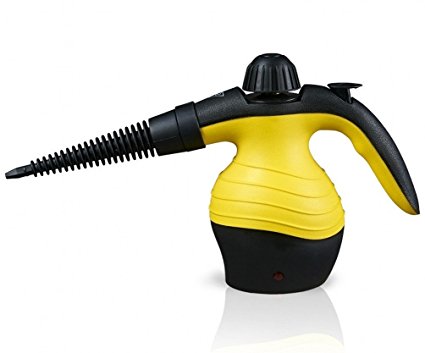 Ubbetter Multi-Purpose Pressurized Handheld Steam Cleaner with Safety Lock and 9 Different Accessories