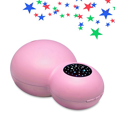 ZAQ Sky Aroma Essential Oil Kids Diffuser LiteMist Ultrasonic Aromatherapy Humidifier - Starry Sky Projection (Pink)
