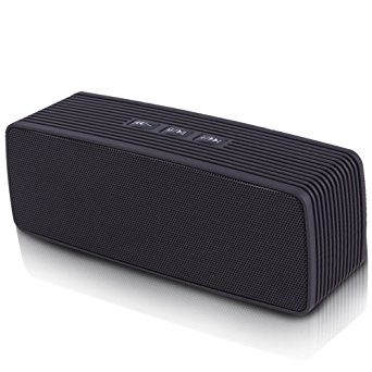 RHDTShop Portable Wireless Speaker with Bluetooth, TF Card, 3.5mm Aux in Audio Jack, USB Music Player for Outdoor Activities, MINI Speaker for iPhone, iPad, Samsung, Nexus, HTC, etc., (Black)