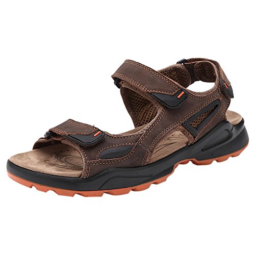 iLoveSIA Mens Leather Athletic and Outdoor Sandals