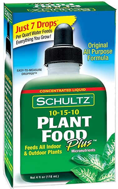 Schultz All Purpose Plant Food Plus 10-15-10, 4 fl oz. 1011