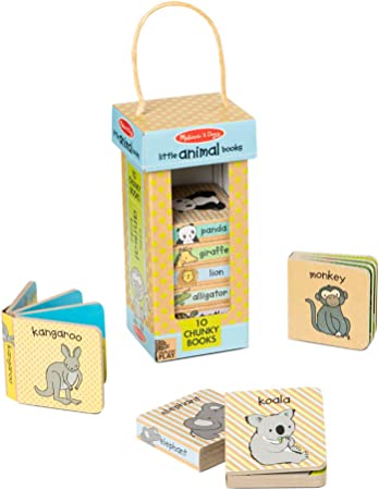 Melissa & Doug Children's Book - Natural Play Book Tower: Little Animals Books