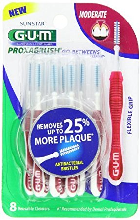 Gum Gum Go-Betweens Proxabrush Cleaners Moderate Pack of 3